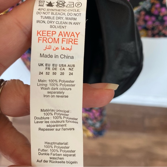 Nasty Gal plus size multi floral midi dress plus size 20 NEW! - Picture 9 of 10